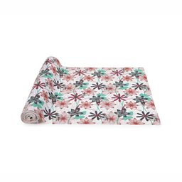 Dakshya Industries Green & White Floral Printed Water Resistant Shelf Liner Organiser-25