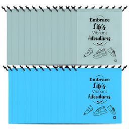 Kuber Industries Blue 24 Pieces Printed Multi-Utility Organisers-7