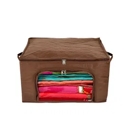 Kuber Industries Brown Solid Multi-Utility Organiser-53