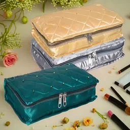 Kuber Industries Teal 3 Pieces Reusable Jewellery Organisers-image-100