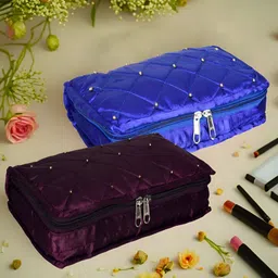 Kuber Industries Purple & Blue 2 Pieces Jewellery Organisers-image-98