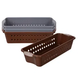 Kuber Industries Grey 4 Pieces Multi-Utility Organisers-30
