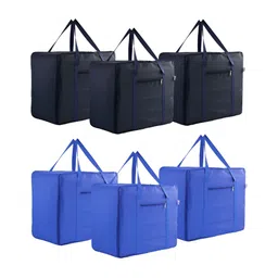 Kuber Industries Navy Blue Set of 6 Water Resistant Drawer Organiser Organisers-10