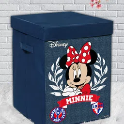 Kuber Industries Set Of 2 Navy Blue Disney Minnie Printed Organisers-6