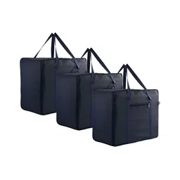 Kuber Industries Navy Blue Set of 3 Water Resistant Drawer Organiser Organisers-67
