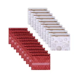 Kuber Industries White 20 Pieces Reusable Drawer Organisers-image-64