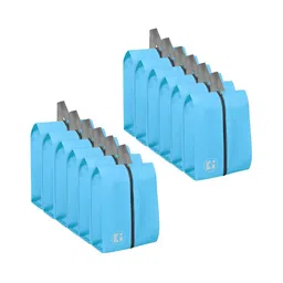 Kuber Industries Blue 12 Pieces Shoes Organiser-14