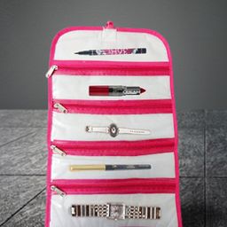atorakushon Set Of 4 Printed Jewellery Makeup Bag Storage Organisers-58