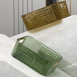 Kuber Industries Yellow Textured Bathroom Multi-Utility Organiser-58