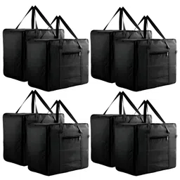 Kuber Industries Black Set of 6 Water Resistant Drawer Organiser Organisers-12