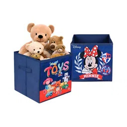 Kuber Industries Red & Navy Blue Disney Printed 2 Pcs Multi-Utility Organisers 33 LTR-11