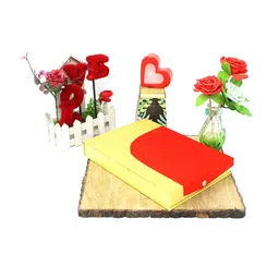 atorakushon Yellow & Red 2 Pieces Colourblocked Jewellery Storage Organizer-7