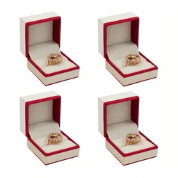 atorakushon Maroon 4 Pieces Jewellery Organiser-14