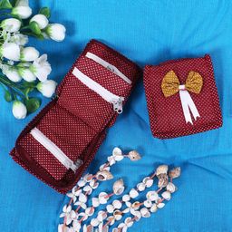 Kuber Industries Maroon 2 Pieces Printed Jewellery Organisers-image-32