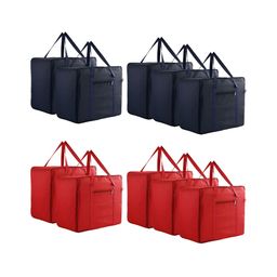 Kuber Industries Navy Blue Set of 6 Water Resistant Drawer Organiser Organisers-18