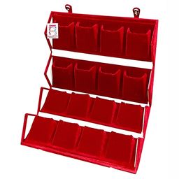 atorakushon Maroon Set of 1 Reusable Jewellery Organiser Organisers-45