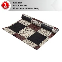 LooMantha Brown Set of 1 Water Resistant Shelf Liner Organisers-10