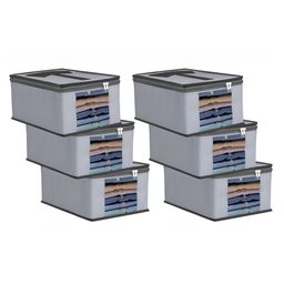 atorakushon Grey 6 Pieces Clothes Storage Bags Wardrobe Organisers-55