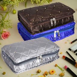 Kuber Industries Blue & Brown 3 Pieces Reusable Jewellery Organiser-picture-11