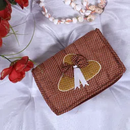 Kuber Industries Set of 2 Brown Printed Pouch Jewellery Organisers-24