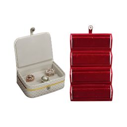 atorakushon Maroon Set of 2 Reusable Jewellery Organiser Organisers-44
