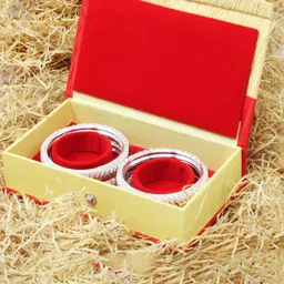 atorakushon Yellow & Red 3-Pieces Colourblocked Bangle Storage Jewellery Organizer-1