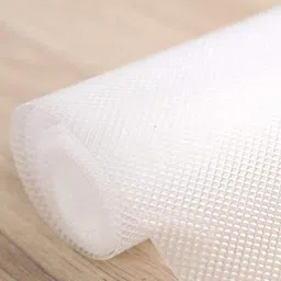 Kuber Industries Transparent Geometric Textured Anti-Slip Mat Liner-image-47