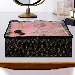 Kuber Industries Set of 12 Black Regular Multi-Utility Storage Bag Organisers-44