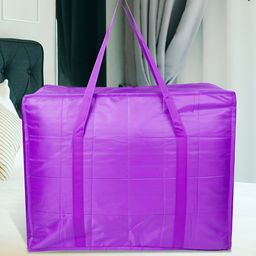Kuber Industries Purple 2 Pcs Reusable Multi-Utility Organisers-34