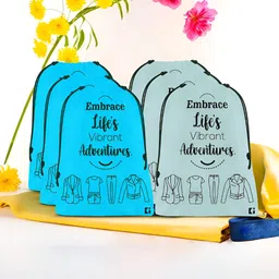 Kuber Industries Blue Set of 6 Regular Multi-Utility Organisers-13