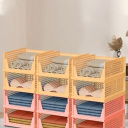 Kuber Industries Yellow & Pink Set of 12 Regular Desk Organisers-image-65