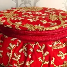 PUFFSMART Red Set of 1 Reusable Jewellery Organiser Organisers-35