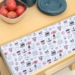 Kuber Industries White 2-Pieces Printed EVA BPA Free Shelf Liner-image-47