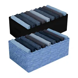Kuber Industries Black and Blue 2 Pieces Reusable Multi-Utility Organisers-32