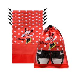 Kuber Industries Red 6 Pcs Reusable Disney Minnie Shoes Organisers-image-15