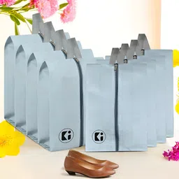 Kuber Industries Grey 9 Pieces Shoes Organisers-55