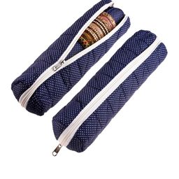 Kuber Industries Blue & White 2 Pieces Printed Single Rod Bangle Boxes-image-64