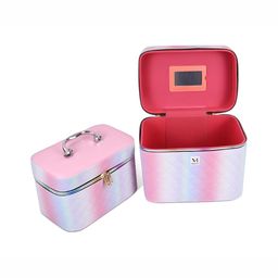 NFI essentials Pink Set of 2 Regular Makeup Organiser Organisers-91