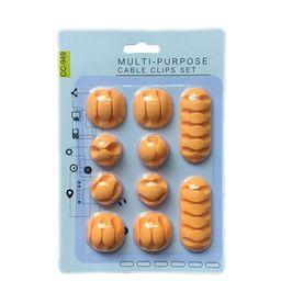 MARKET99 Yellow Set of 10 Cable Organiser-61