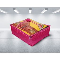 atorakushon Set Of 5 Solid Saree Cloth Storage Organizer Bag-17