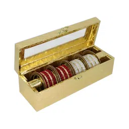 NMII Gold-Toned Printed Wooden Jewellery Organiser-22