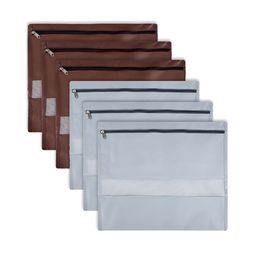 Kuber Industries Blue & Brown 6 Pieces Regular Multi-Utility Organiser-50