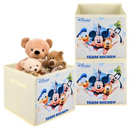 Kuber Industries Cream Coloured 3 Pieces Disney Printed  Multi-Utility Organisers 33 Ltr-18