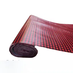 Dakshya Industries Maroon & Black Checked Water Resistant Shelf Liner Organiser-43
