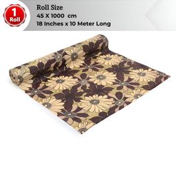 LooMantha Brown & Beige Floral Printed Water Resistant Shelf Liner Organisers-picture-51