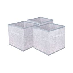 Kuber Industries Grey 3 Pieces Multi-Utility Foldable Organisers-57