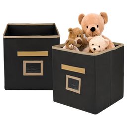 Kuber Industries Black 2 Pcs Regular Drawer Organisers-35