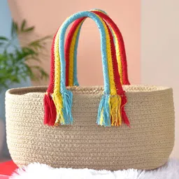 MASU LIVING Brown Regular Tote Basket Organisers-53
