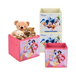 Kuber Industries Pink Disney Printed 4 Pcs Multi-Utility Organisers 33 Ltr-7