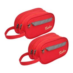 Kuber Industries Set of 2 Red Toiletry Kits image 3